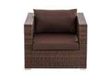 Polyrattan tuinstoel Honolulu terrabruin (2)