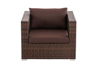Polyrattan tuinstoel Honolulu terrabruin (2)