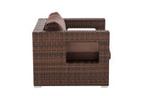 Polyrattan tuinstoel Honolulu terrabruin (3)