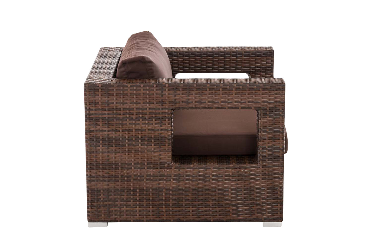 Polyrattan tuinstoel Honolulu terrabruin (3)