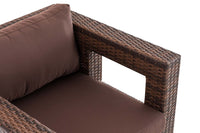Polyrattan tuinstoel Honolulu terrabruin (4)