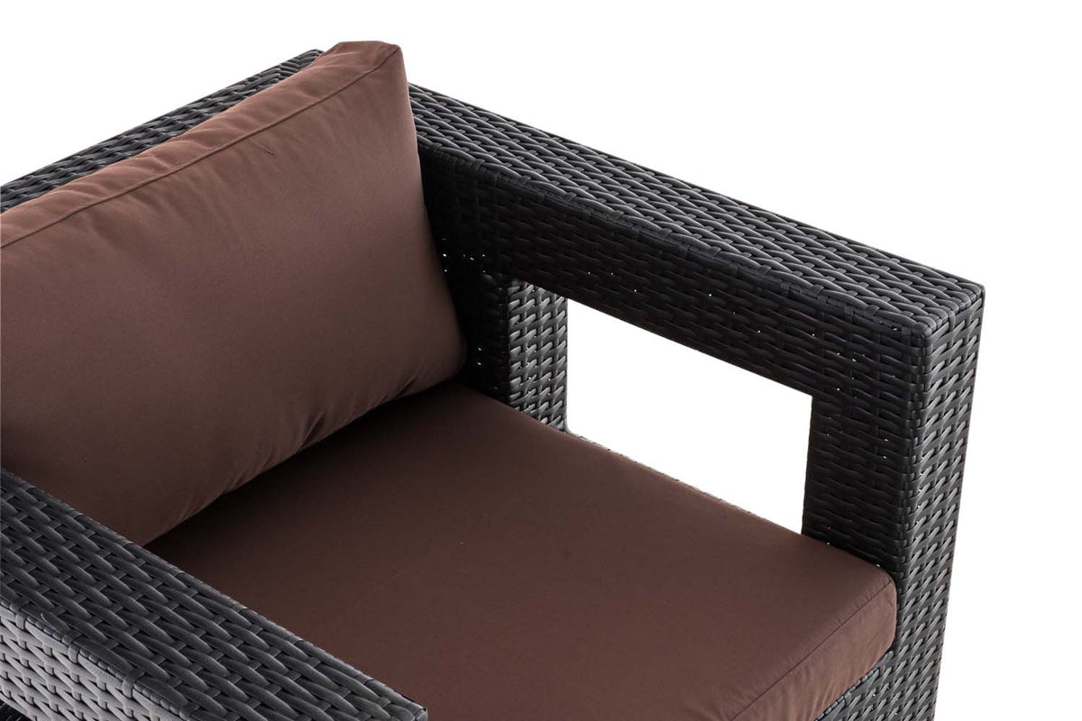 Polyrattan tuinstoel Honolulu terrabruin (9)