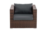 Polyrattan tuinstoel Honolulu ijzergrijs (2)