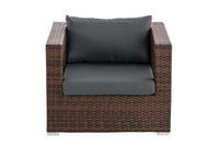Polyrattan tuinstoel Honolulu ijzergrijs (2)