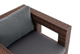 Polyrattan tuinstoel Honolulu ijzergrijs (4)