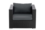 Polyrattan tuinstoel Honolulu ijzergrijs (7)
