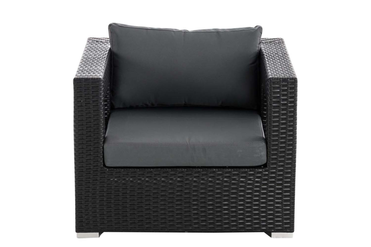 Polyrattan tuinstoel Honolulu ijzergrijs (7)