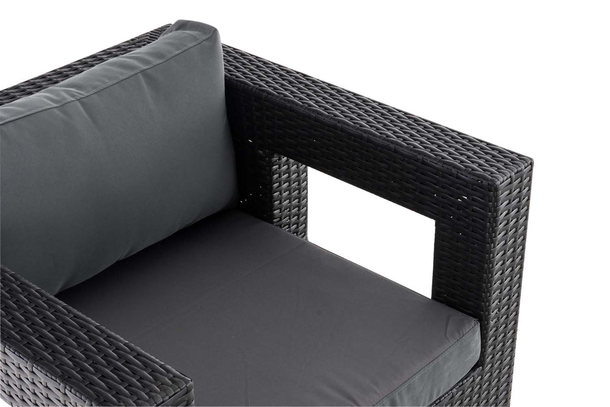 Polyrattan tuinstoel Honolulu ijzergrijs (9)