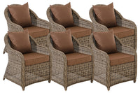6-delige set fauteuils Stavanger terrabruin (9)