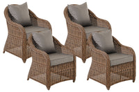 4-delige set stoelen Stavanger / Farsund ijsgrijs