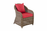 4-delige set fauteuils Stavanger / Farsund robijnrood (10)