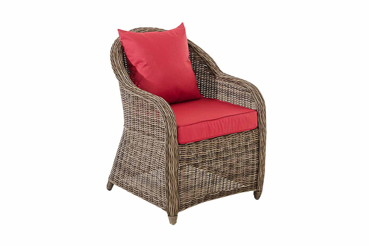 4-delige set fauteuils Stavanger / Farsund robijnrood (10)
