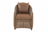 4-delige set fauteuils Stavanger / Farsund terrabruin (3)