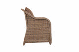 4-delige set fauteuils Stavanger / Farsund terrabruin (4)