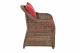 4-delige set fauteuils Stavanger / Farsund robijnrood (4)