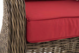 4-delige set fauteuils Stavanger / Farsund robijnrood (7)
