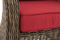 4-delige set fauteuils Stavanger / Farsund robijnrood (7)