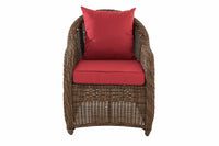6-delige set fauteuils Stavanger robijnrood (3)