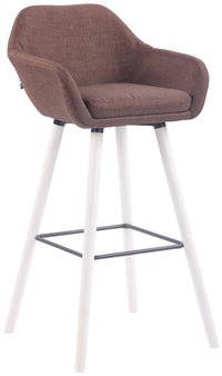Barkruk Adelaide stof wit (6)