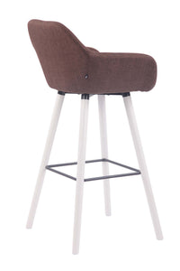 Barkruk Adelaide stof wit (9)