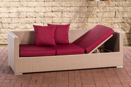 Loungebank Solano robijnrood