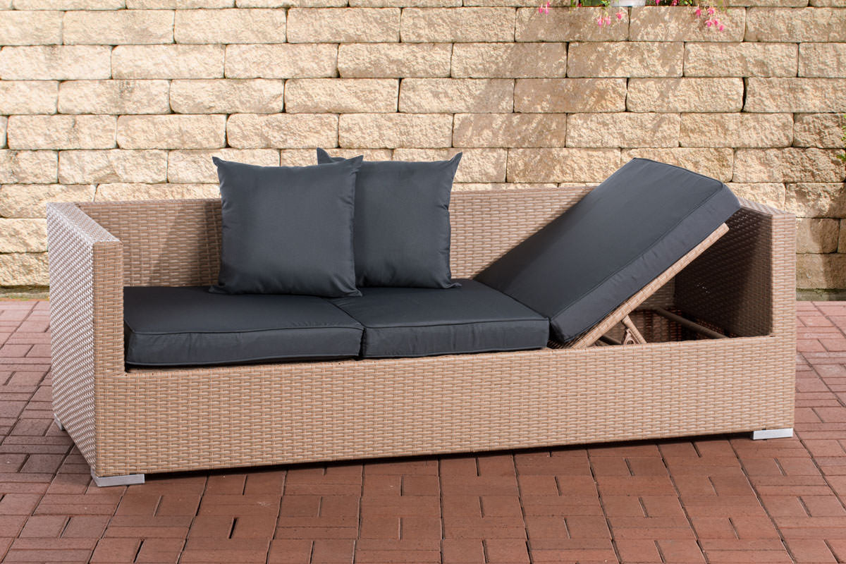 Loungebank Solano ijzergrijs