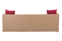 Loungebank Solano robijnrood (4)