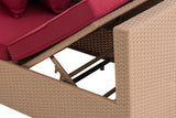 Loungebank Solano robijnrood (5)