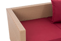 Loungebank Solano robijnrood (6)