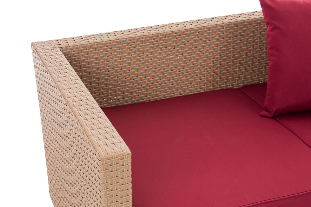 Loungebank Solano robijnrood (6)