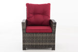 Fauteuil Fisolo robijnrood (2)
