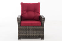 Fauteuil Fisolo robijnrood (2)