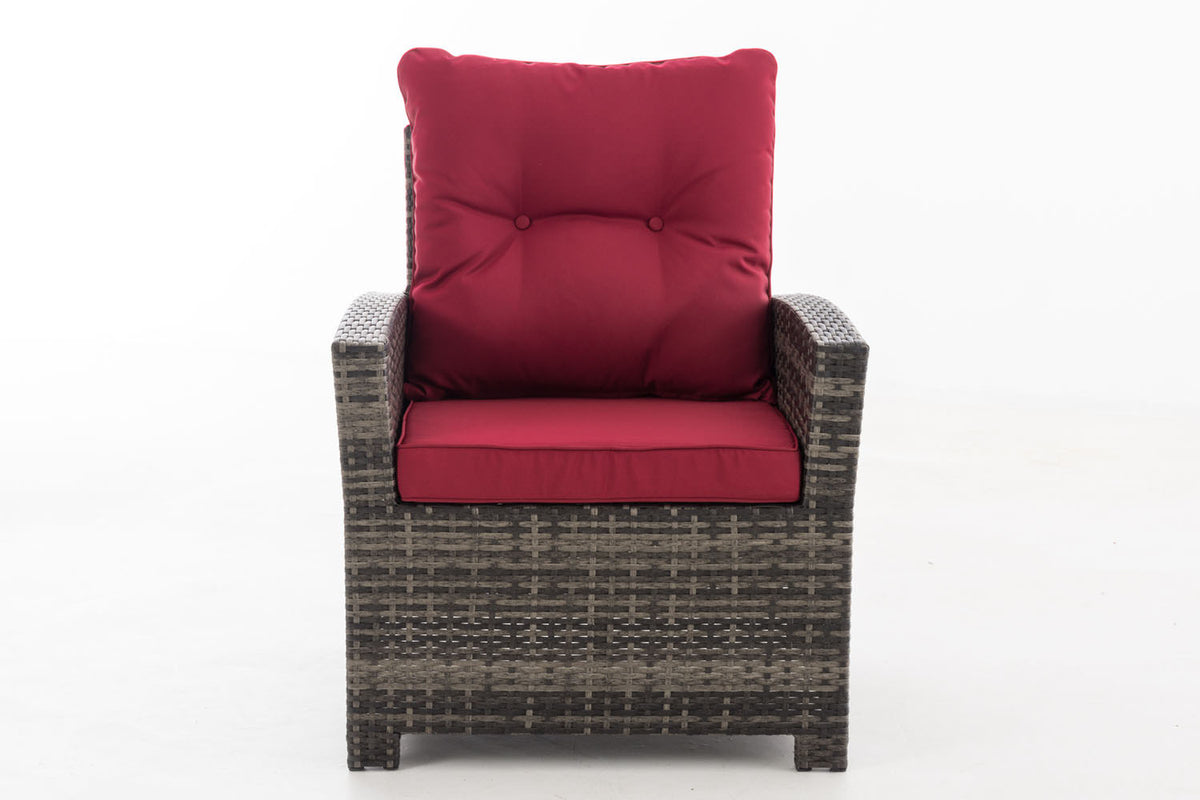 Fauteuil Fisolo robijnrood (2)