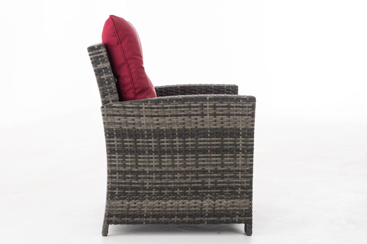 Fauteuil Fisolo robijnrood (3)