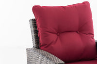 Fauteuil Fisolo robijnrood (4)