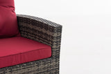 Fauteuil Fisolo robijnrood (5)