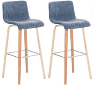 Set van 2 barkrukken Malone stof