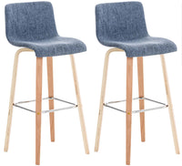 Set van 2 barkrukken Malone stof
