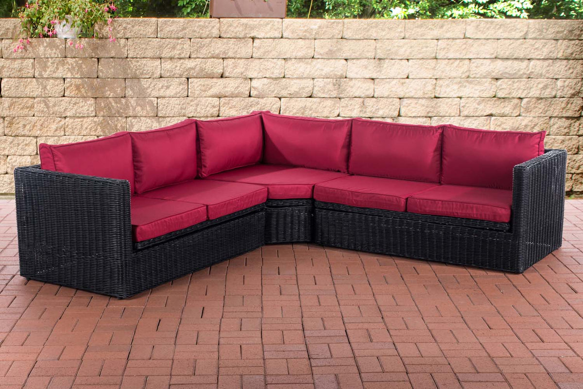 Hoekbank Tibera 5mm robijnrood