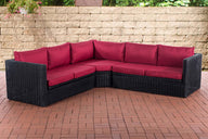 Hoekbank Tibera 5mm robijnrood