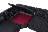 Hoekbank Tibera 5mm robijnrood (8)