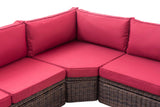 Hoekbank Tibera 5mm robijnrood (10)