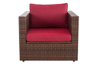 Fauteuil Tibera robijnrood (2)