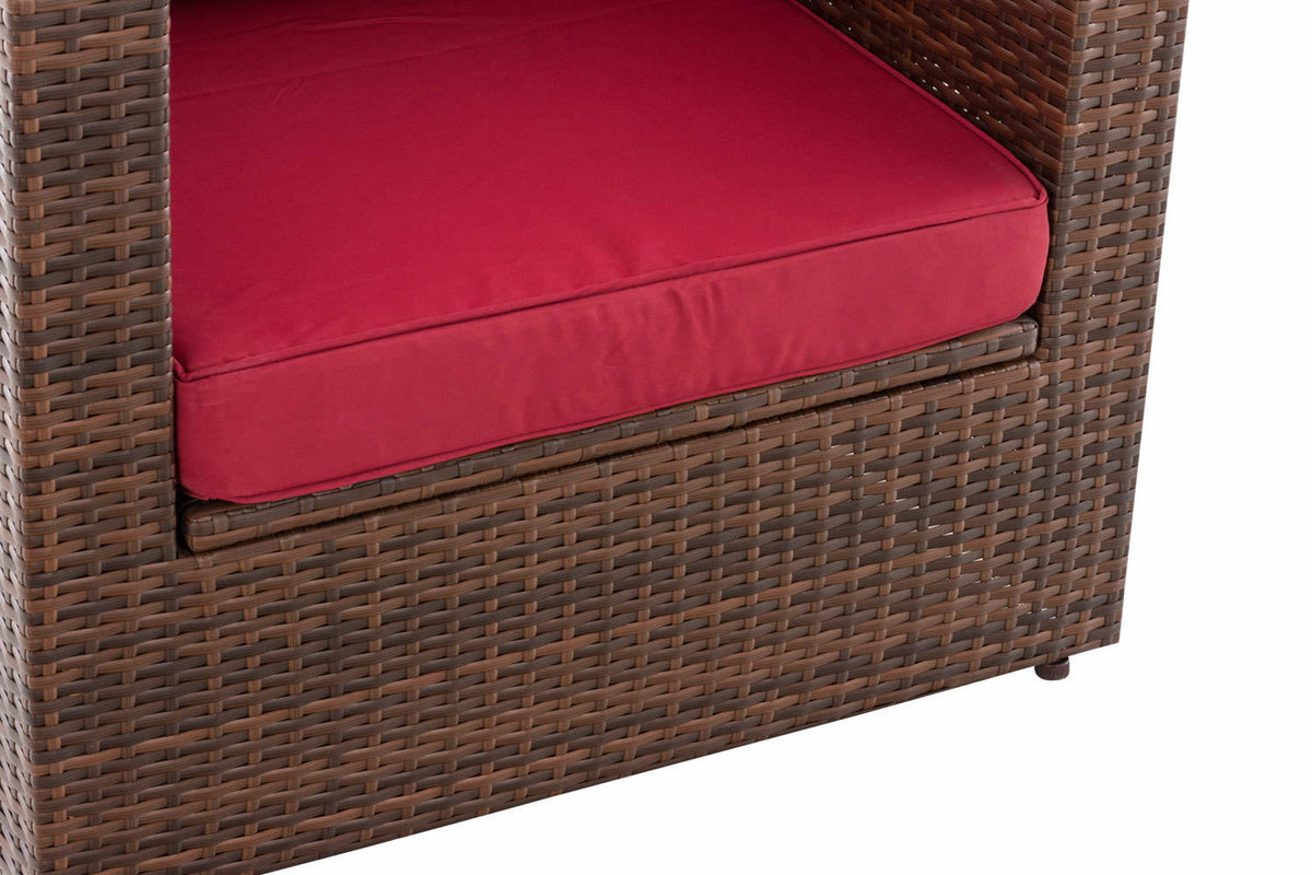 Fauteuil Tibera robijnrood (4)