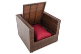 Fauteuil Tibera robijnrood (5)