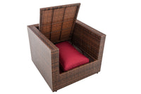 Fauteuil Tibera robijnrood (5)