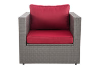 Fauteuil Tibera robijnrood (8)