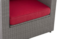 Fauteuil Tibera robijnrood (10)