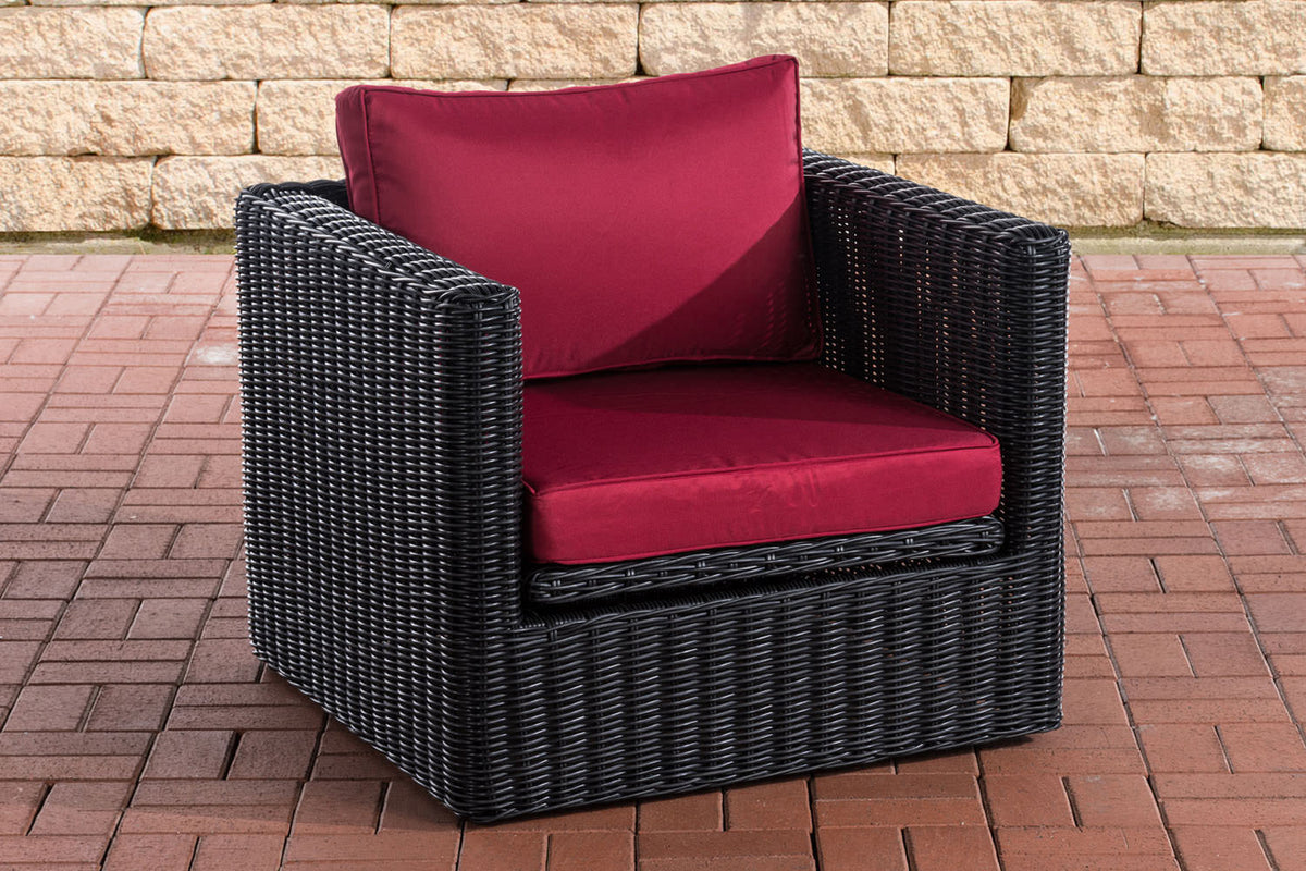 Fauteuil Tibera 5mm robijnrood