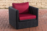 Fauteuil Tibera 5mm robijnrood